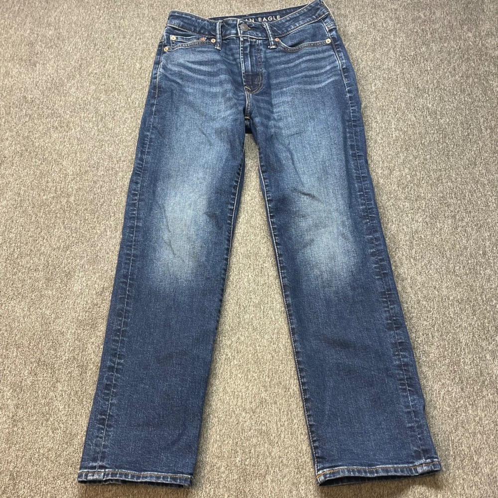 American Eagle Relaxed Straight Airflex+ Jeans Mens 26x30 Medium Wash Denim